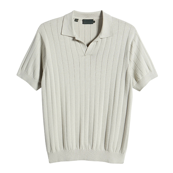 85% sutera 15% T -sweater Cashmere sweater Polo leher pendek pelompat lengan pendek