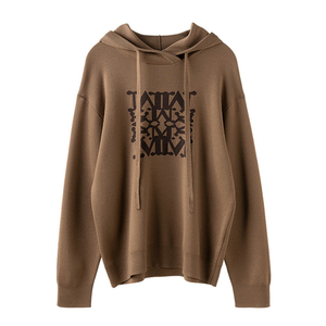 Vlnen&aacute; mikina s kapucňou s vyš&iacute;van&yacute;m logom Nov&eacute; pre ženy