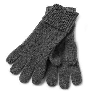 Men Cable Knit Cashmere Gloves