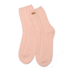 Premium kakovostno nežno udobje Classic Cable Knit Cashmere nogavice za jesen in zimo