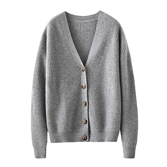 Vroue gemaklik 100% kasjmier cardigan trui
