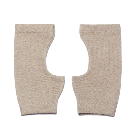 ብጁ ምቹ ፀረ-ክኒን ጣት የሌለው Cashmere ጓንቶች ለስፖርት