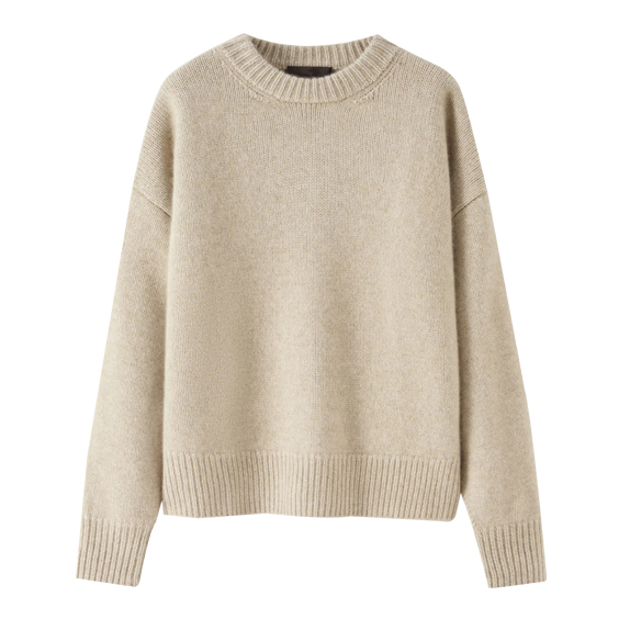 Jumper en cachemire en tricot de côte