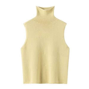 kvinders mongolske cashmere skildpadde vest 