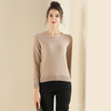 Crew Neck អាវយឺត Cashmere សម្រាប់ស្ត្រី