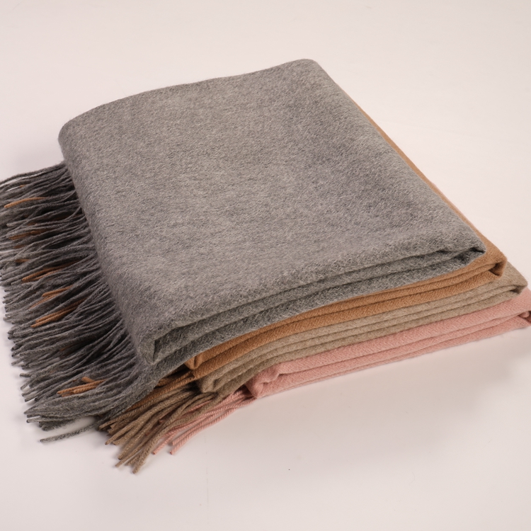 Twin Size Solid Color Cashmere Blanket