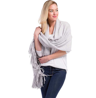 2023 New Design Plain 100% Cashmere Scarf Women Spring Autumn Tassel Knit Cashmere Shawl
