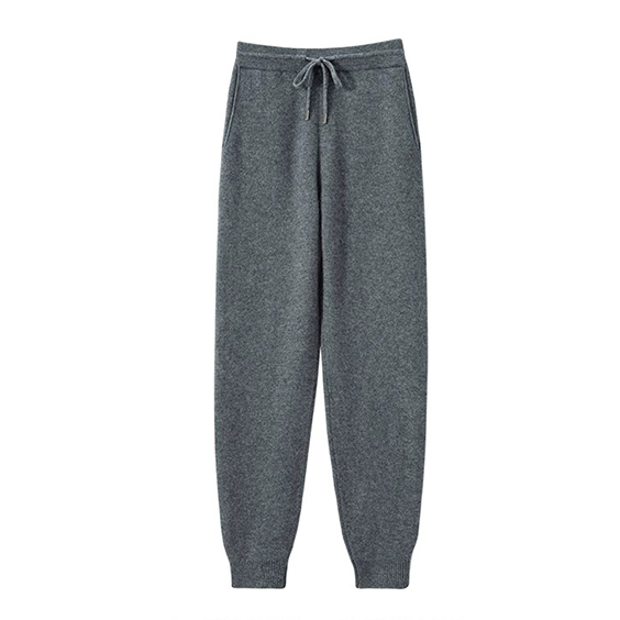 Pantalon de jogger en cachemire à taille haute
