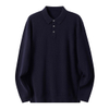 Wanaume Polo Neck Cashmere sweta