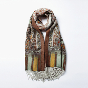 Double Side Print Cashmere Scarf