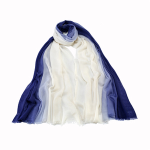 Two Colors Dip Dye Cashmere Scarf