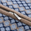 Halv lynl&aring;s strikket Jacquard Cashmere sweater til m&aelig;nd – Luksus bl&oslash;d varm lynl&aring;s tr&oslash;je