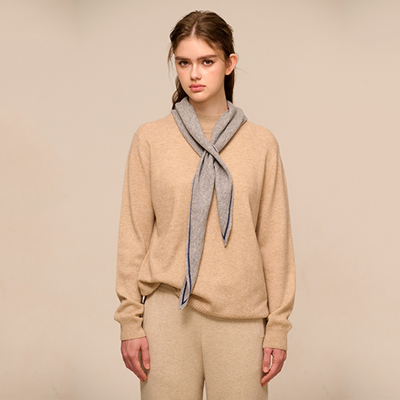 ноолууран сүлжмэл гурвалжин хүзүүний ороолт