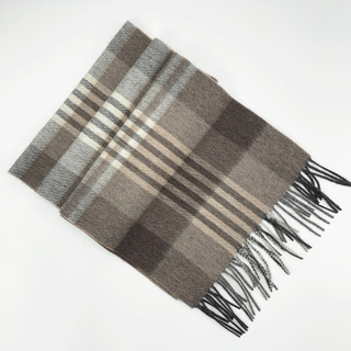 100%Cashmere Checked Scarf