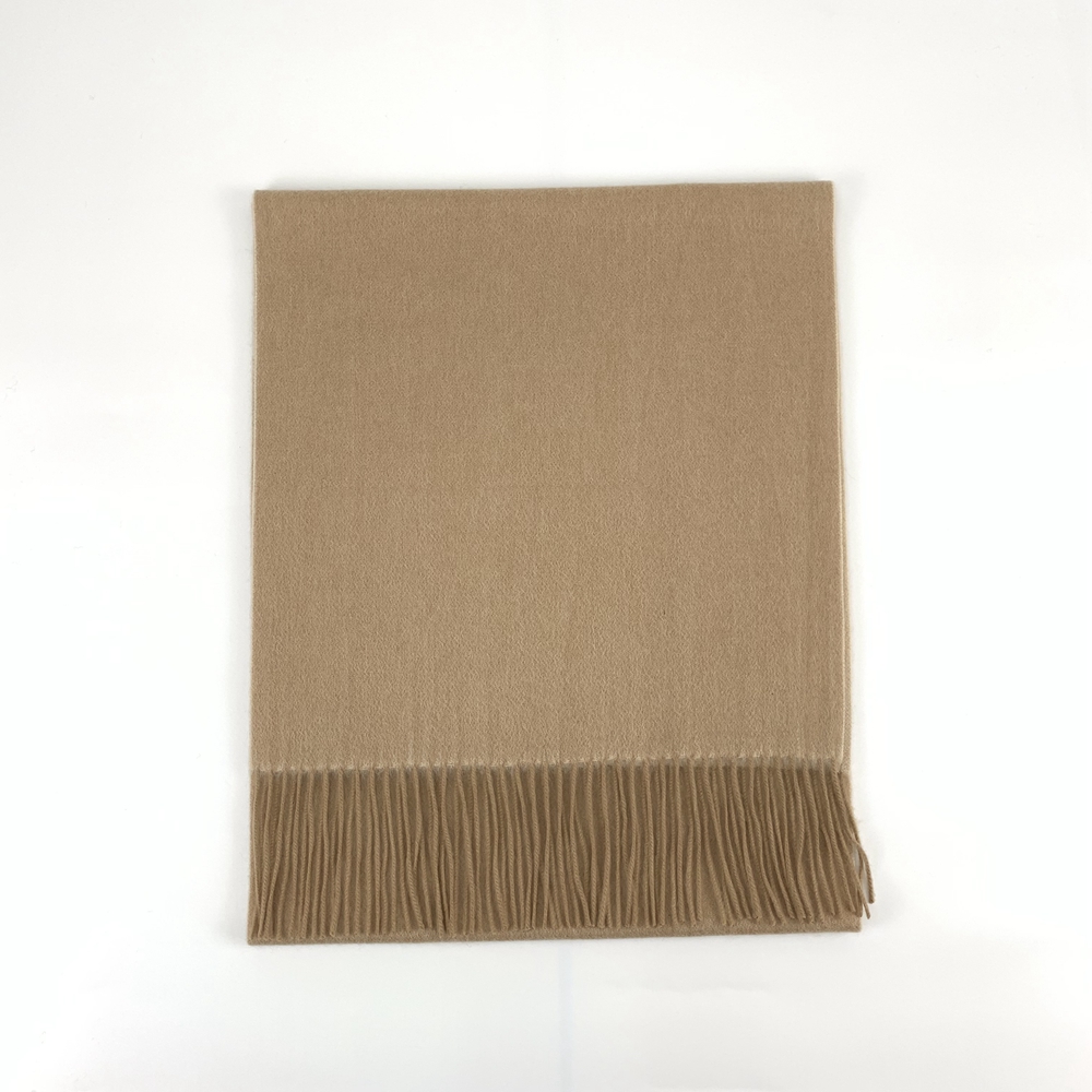 Cashmere Small Double Side Shawls, Camel&Natural